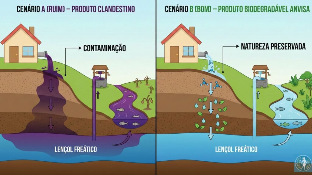 Produtos de Limpeza Aprovados pela Anvisa: Por Que Exigi-los é Questão de Saúde Pública e Não Apenas Burocracia 4 Anvisa protegem lencol freatico e o meio ambiente local. universo do bem estar