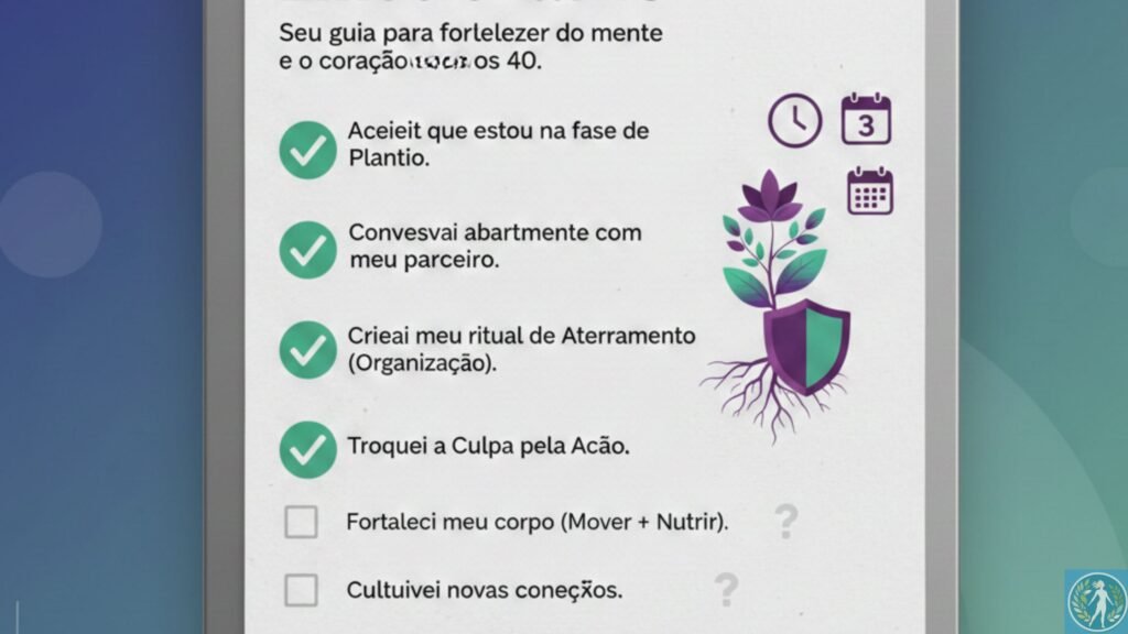 Recomeçar a Carreira aos 40: O Guia Prático do Home Office Lucrativo 9 O Checklist da Blindagem Emocional 40 universo do bem estar